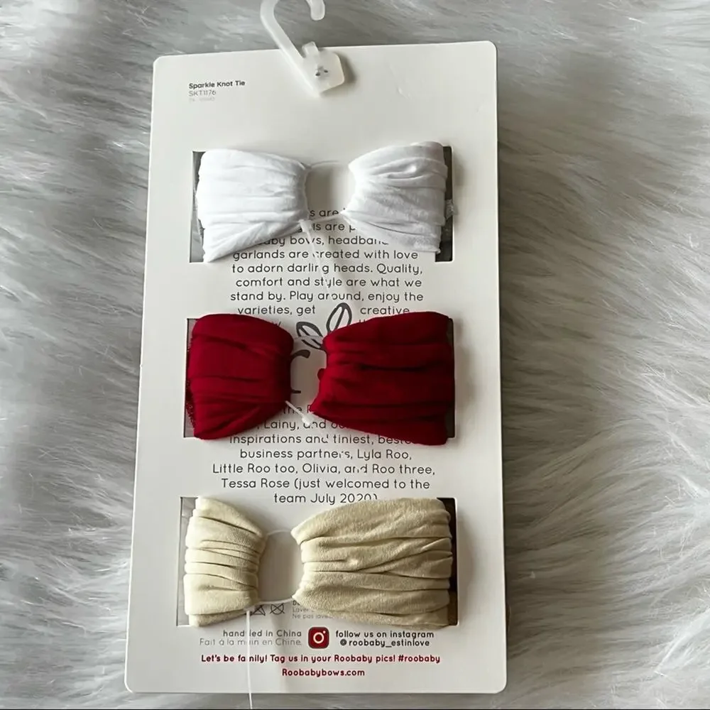Roo Baby Hair Accessories  Glitter Trio